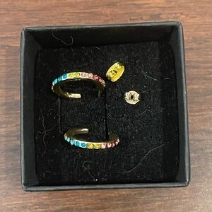 nwot Colorful Hoop Earrings